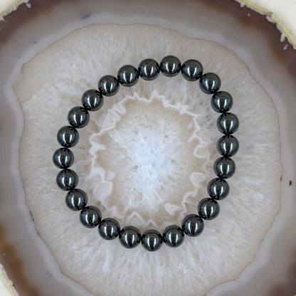 Hematito apyrankė, 8 mm