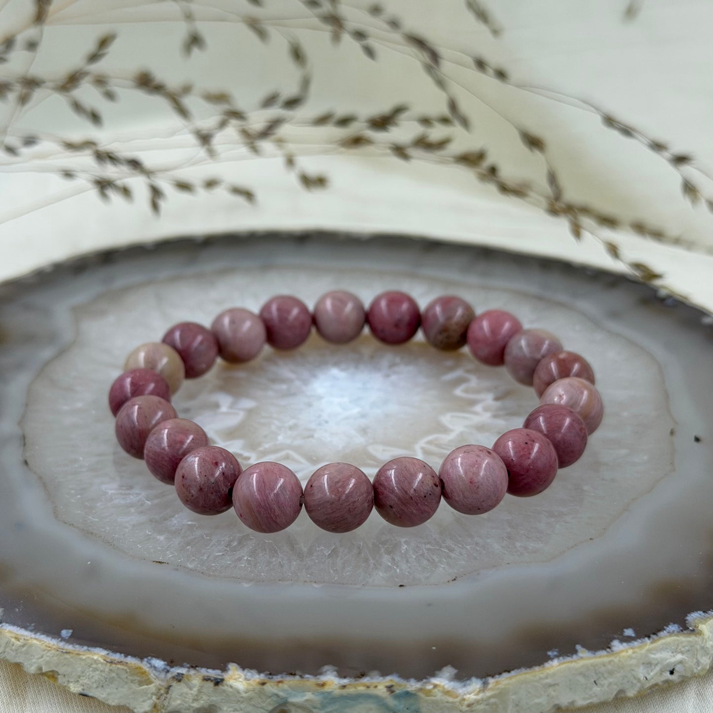 Rodonito apyrankė, 8 mm